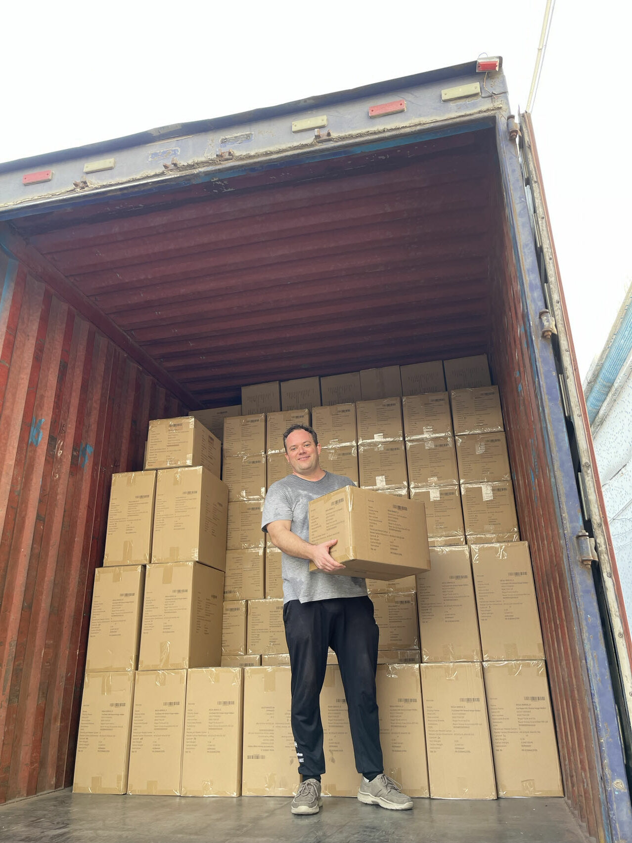 Brian Unloading Boxes 2