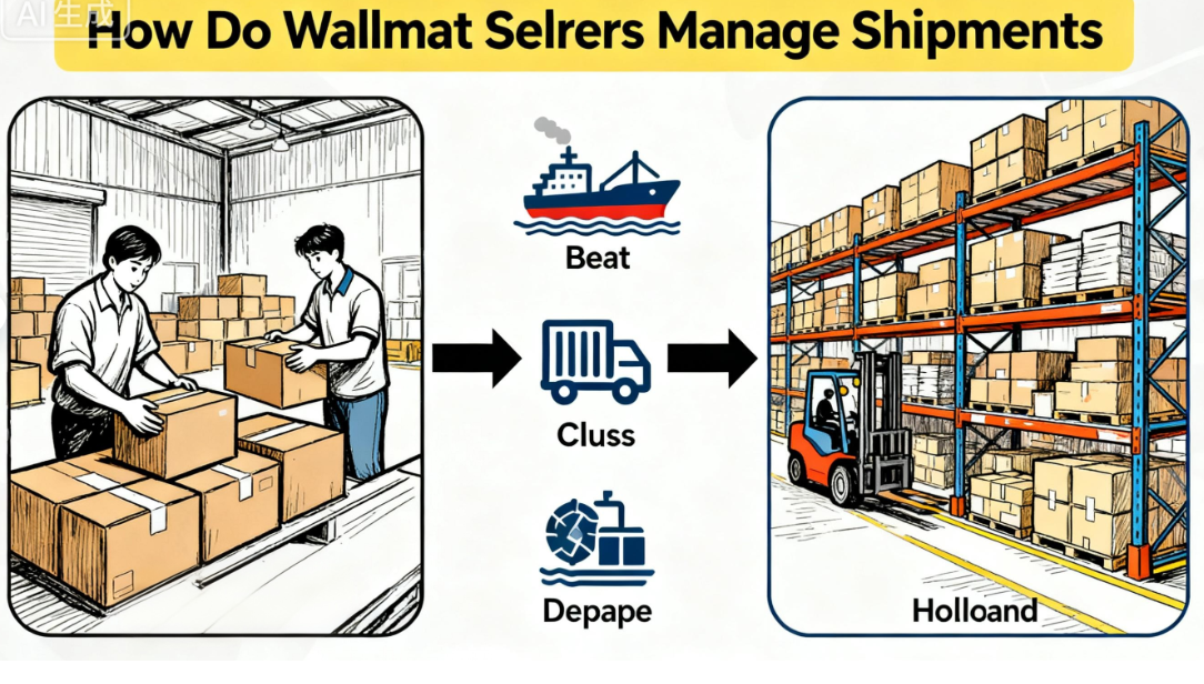 Featured image for “How Do Walmart Sellers Manage Shipments from China to Netherlands Walmart Warehouse (WFS)?”