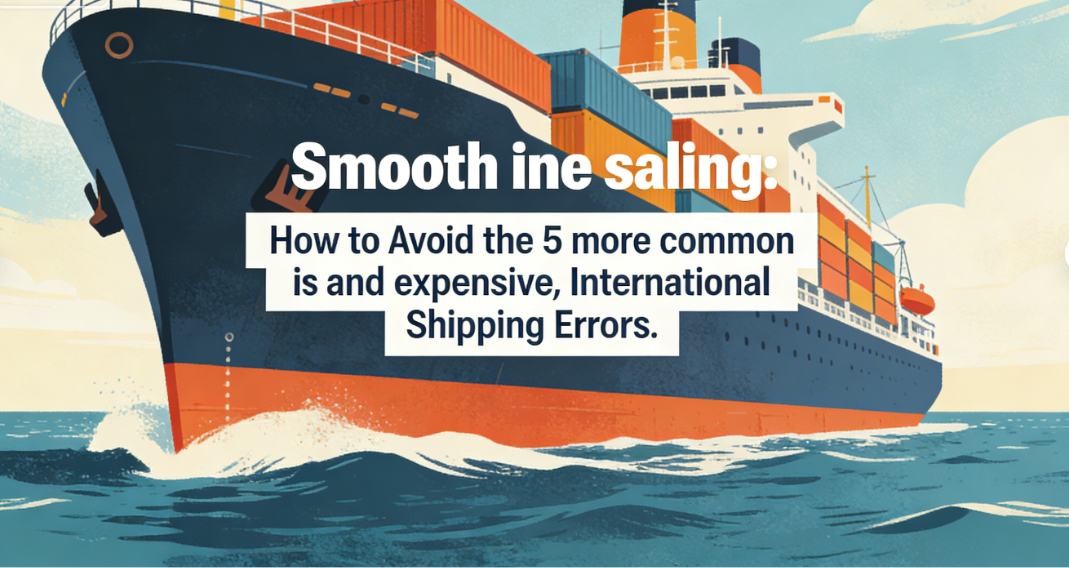 Featured image for “Smooth Sailing: How to Avoid the 5 Most Common (and Expensive) International Shipping Errors  ”