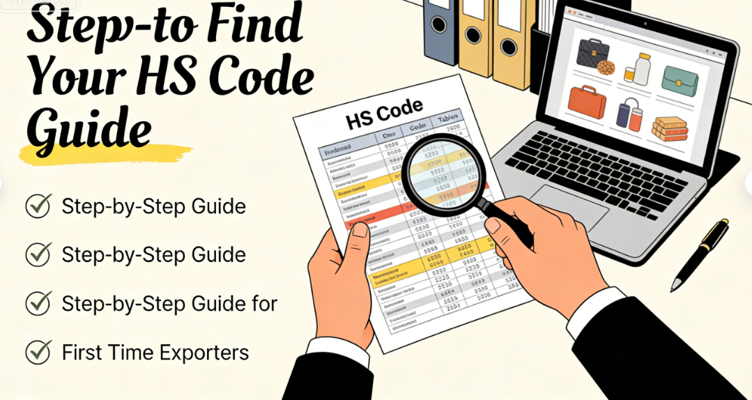 Featured image for “How to Find Your HS Code: A Step-by-Step Guide for First-Time Exporters  ”