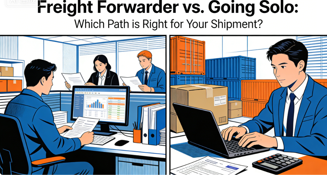 Featured image for “Freight Forwarder vs. Going Solo: Which Path is Right for Your Shipment?”