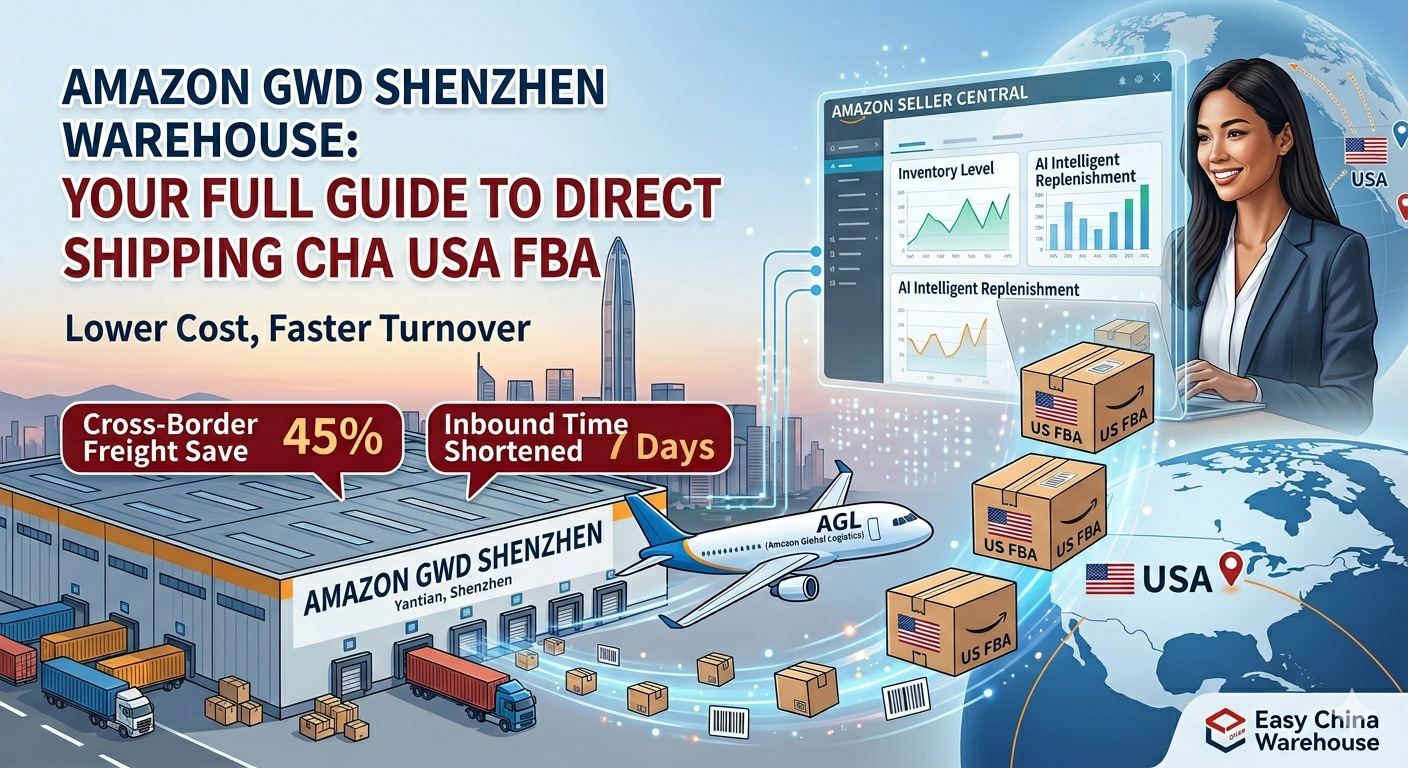 Featured image for “How Amazon Sellers Manage Shipments from China to US Amazon FBA via Amazon GWD Shenzhen Warehouse”