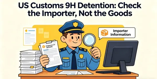 Featured image for “US Customs 9H Detention Surges: Check the Importer, Not the Goods”