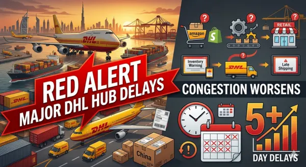 Featured image for “Red Alert: DHL Flags Major Middle East Hubs for 5+ Day Delays as Congestion Worsens”