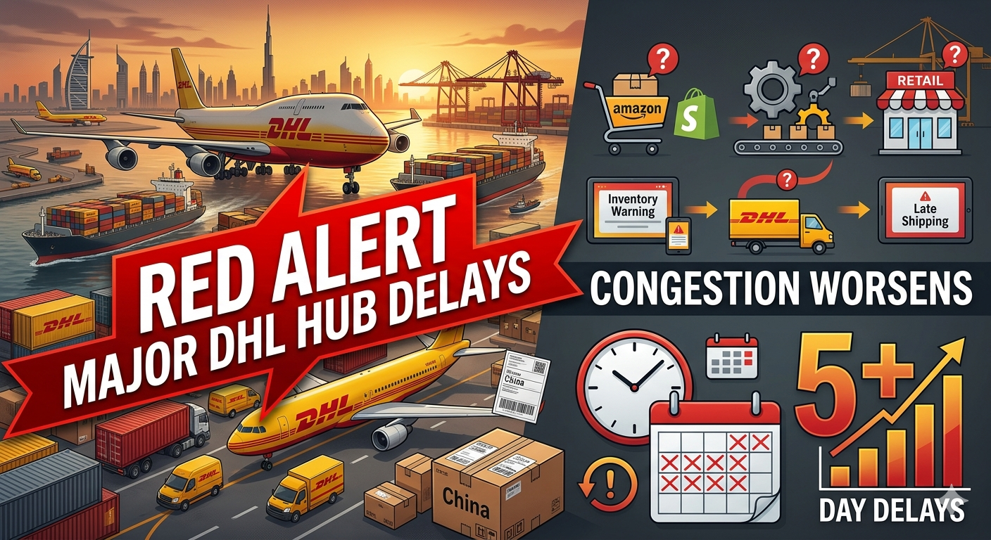 Featured image for “Red Alert: DHL Flags Major Middle East Hubs for 5+ Day Delays as Congestion Worsens”