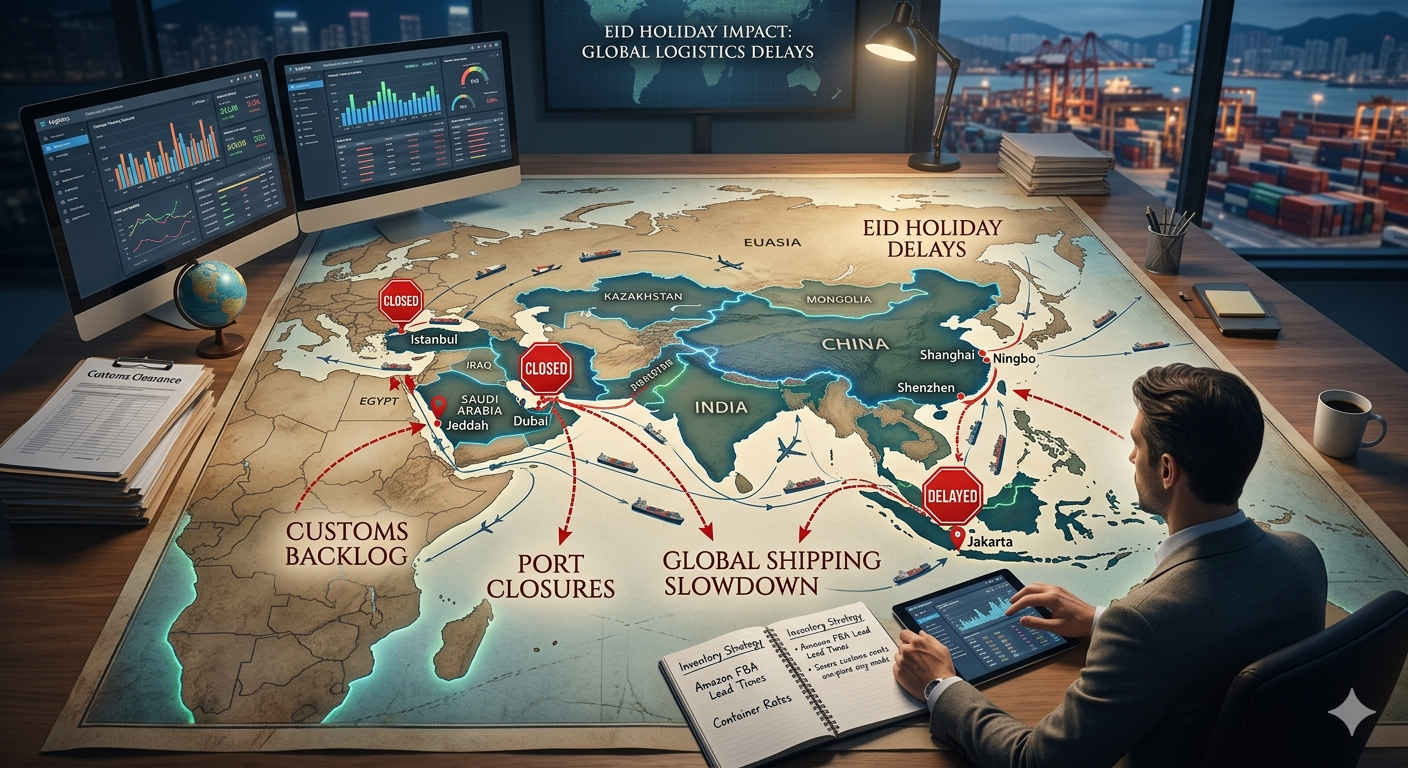 Featured image for “Eid Holiday Impact: How Port Closures & Customs Delays Across 50+ Countries Affect Your China Supply Chain”
