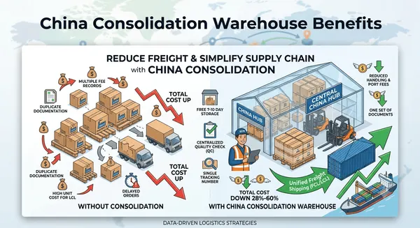 Featured image for “Why Every Sourcing & Foreign Trade Company Needs a China Consolidation Warehouse (With Real Cost-Saving Cases)”
