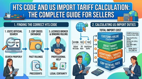 Featured image for “How to find the correct HTS code for your product and calculate the tariff when importing goods into the US?”